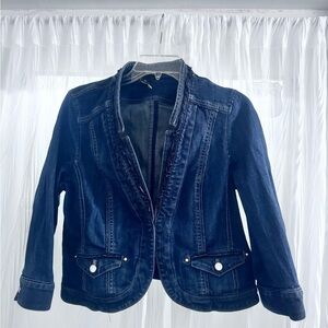 Black & White market , blue jeans jacket , size 10 , 3/4 sleeve